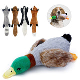 Pet Training Chew Toy Wolf Stuffed  Squeaky Squirrel
