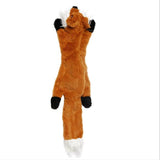 Pet Training Chew Toy Wolf Stuffed  Squeaky Squirrel