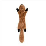 Pet Training Chew Toy Wolf Stuffed  Squeaky Squirrel